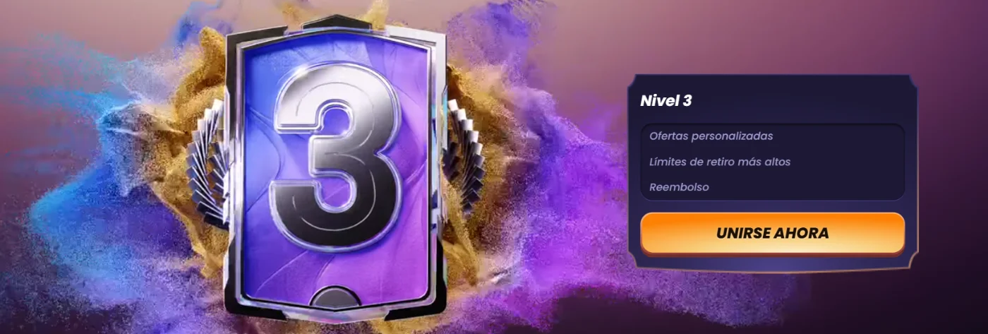 FunBet Casino nivel VIP 3 con ofertas personalizadas, reembolso y límites de retiro más altos